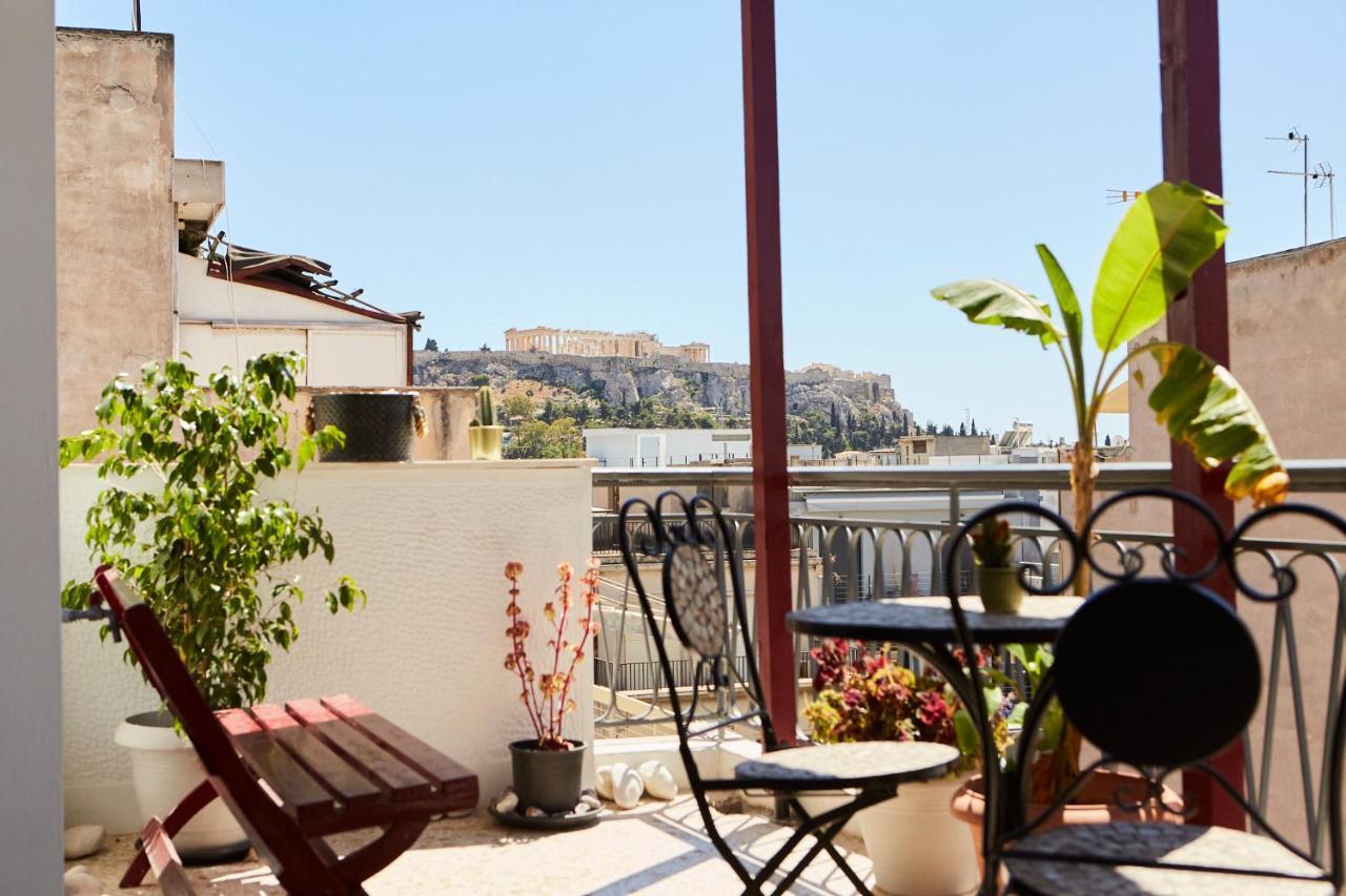 Mosaics Athens Central Studio With Acropolis View Exterior foto